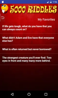 5000 Riddles android App screenshot 0