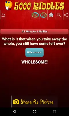 5000 Riddles android App screenshot 4